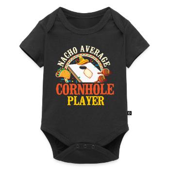Cornhole Team Bean Bag Player - Baby Premium short-sleeve bodysuit - black - Front