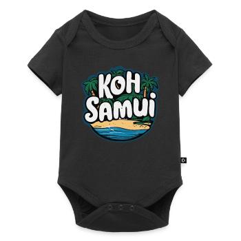 Koh Samui souvenir beach paradise - Baby Premium short-sleeve bodysuit - black - Front
