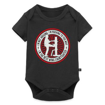 I'm proving to you why I'm the best Wing Chun Figh - Baby Premium short-sleeve bodysuit - black - Front