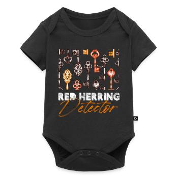 Red Herring Detector Locked Mystery Room Escape - Baby Premium short-sleeve bodysuit - black - Front