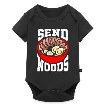Send Noods Funny Japanese Ramen Noodle - Baby Premium short-sleeve bodysuit - black - Front