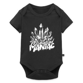 Geologie Geologe Mineral Maniac - Baby Premium Kurzarmbody - Schwarz - Vorne