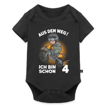 Out of the way! I'm already 4 children's birthday - Baby Premium short-sleeve bodysuit - black - Front
