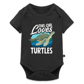 Turtle Sea Turtle Gift - Baby Premium short-sleeve bodysuit - black - Front