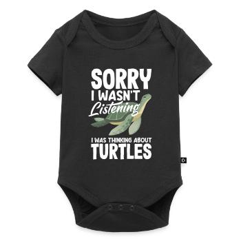 Turtle Sea Turtle Gift - Baby Premium short-sleeve bodysuit - black - Front