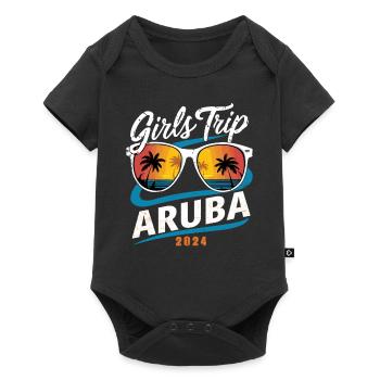 Girls Trip Aruba 2024 - Baby Premium short-sleeve bodysuit - black - Front