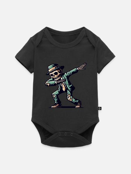 Dabbender Zombie Lustiges Dabbing Design - Baby Premium Kurzarmbody - Schwarz