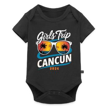 Voyage entre filles Cancun 2024 - Body à manches courtes Premium Bébé - noir - Devant