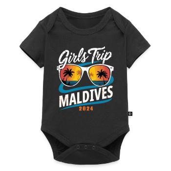 Voyage entre filles aux Maldives 2024 - Body à manches courtes Premium Bébé - noir - Devant