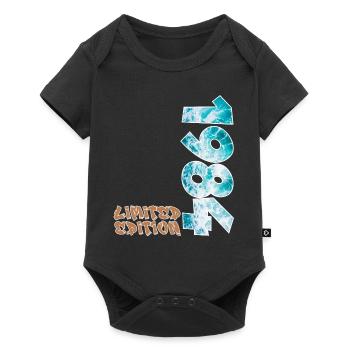 Design de plage en édition limitée de 1984 - Body à manches courtes Premium Bébé - noir - Devant