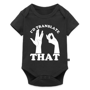 langue des signesProfesseur d’ASL Langue des signes américaine - Body à manches courtes Premium Bébé - noir - Devant