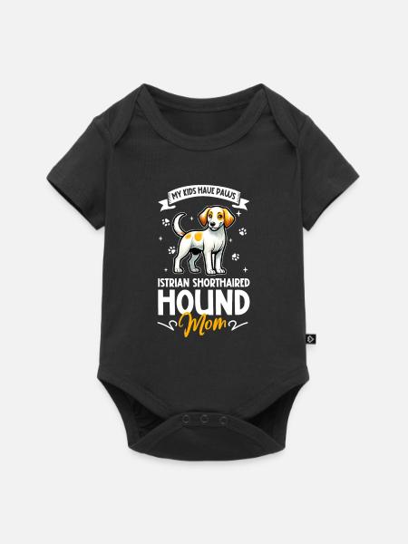 Kurzhaarige Istrianer Bracke Mama - Baby Premium Kurzarmbody - Schwarz