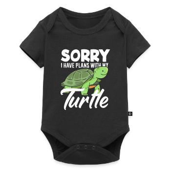 Turtle Sea Turtle Gift - Baby Premium short-sleeve bodysuit - black - Front