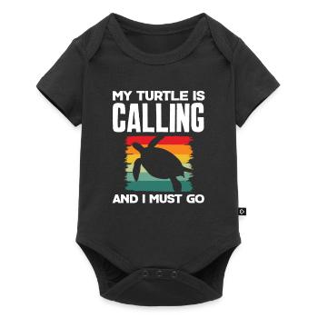 Turtle Sea Turtle Gift - Baby Premium short-sleeve bodysuit - black - Front