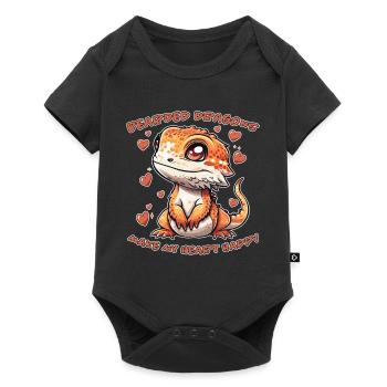 Bearded Dragon Saying Fun Funny Bearded Dragon Gift - Baby Premium short-sleeve bodysuit - black - Front