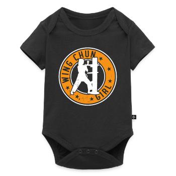 Wing Chun Fille Wing Chun Combattante - Body à manches courtes Premium Bébé - noir - Devant