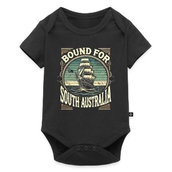 Sailors Sea Shanty Singing Ship Adventures - Baby Premium Kurzarmbody - Schwarz - Vorne