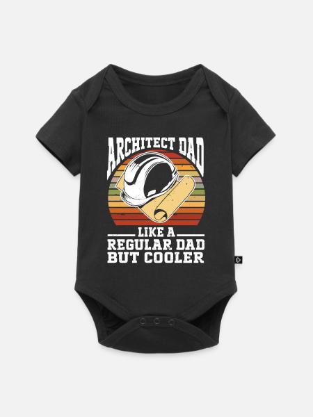 Architect Architecture - Baby Premium Kurzarmbody - Schwarz