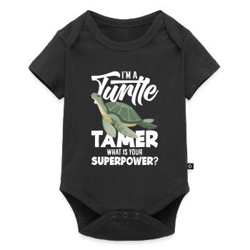 Tortue Tortue Mer Cadeau - Body à manches courtes Premium Bébé - noir - Devant