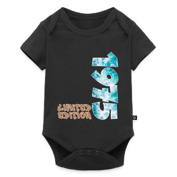 Edition Limitée 1975 Beach Design - Body à manches courtes Premium Bébé - noir - Devant