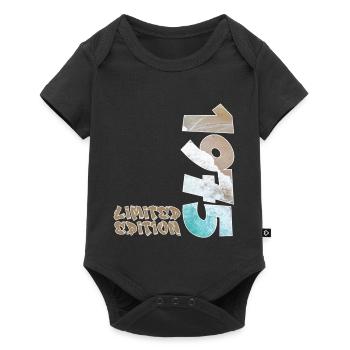 Edition Limitée 1975 Beach Design - Body à manches courtes Premium Bébé - noir - Devant