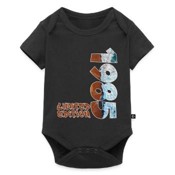 Edition Limitée 1985 Beach Design - Body à manches courtes Premium Bébé - noir - Devant