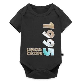 Edition Limitée 1995 Beach Design - Body à manches courtes Premium Bébé - noir - Devant