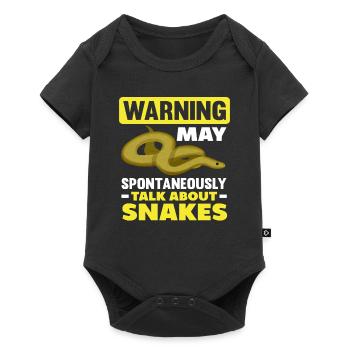 Snake Gift - Baby Premium short-sleeve bodysuit - black - Front