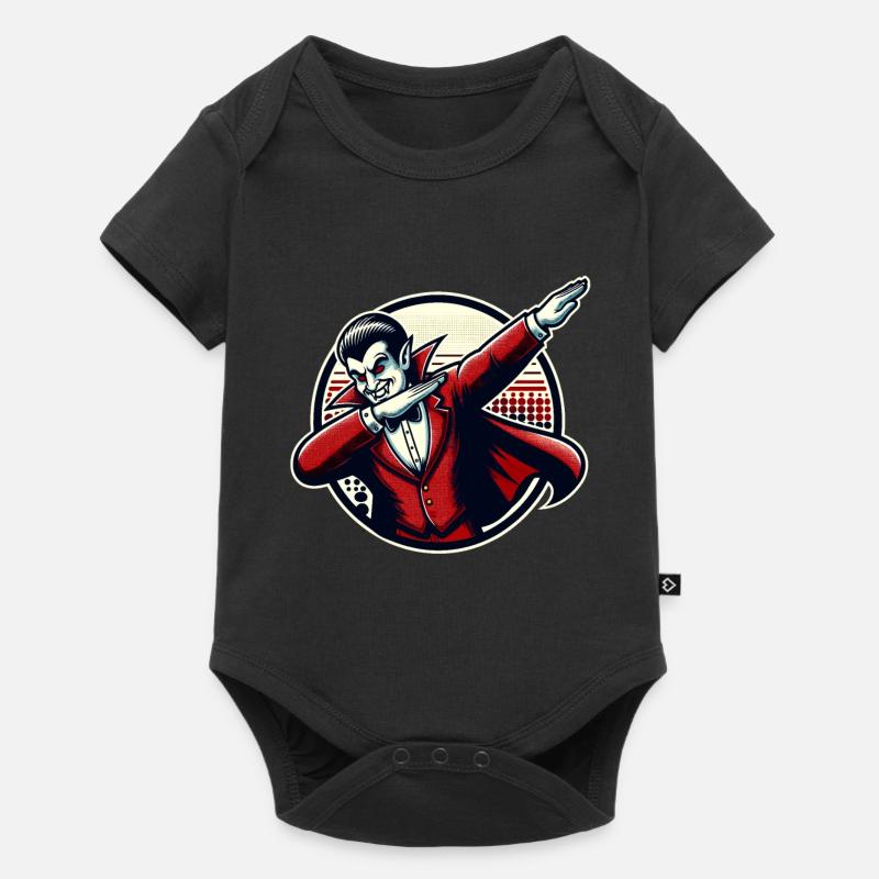 Dabbing Vampire Drôle Dabbing Design Halloween - Body à manches courtes Premium Bébé - noir