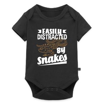 Snake Distracted - Baby Premium short-sleeve bodysuit - black - Front