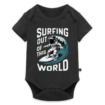 Surfing Out of This World - Humor - Baby Premium short-sleeve bodysuit - black - Front