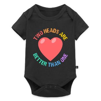 Two Heads are better than one Para Educator - Baby Premium short-sleeve bodysuit - black - Front