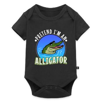 Fais semblant d’être un alligator - Body à manches courtes Premium Bébé - noir - Devant