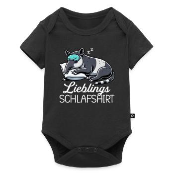Official Sleep Shirt Funny Tapir Pajamas - Baby Premium short-sleeve bodysuit - black - Front