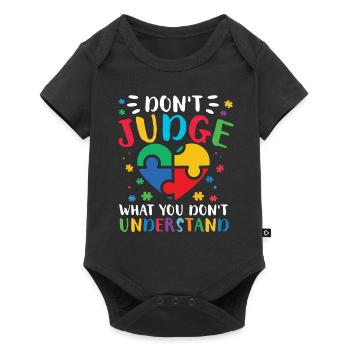 Journée de sensibilisation à l’autisme Cadeau autiste - Body à manches courtes Premium Bébé - noir - Devant