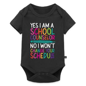 Conseiller scolaire Oui Je suis une école - Body à manches courtes Premium Bébé - noir - Devant