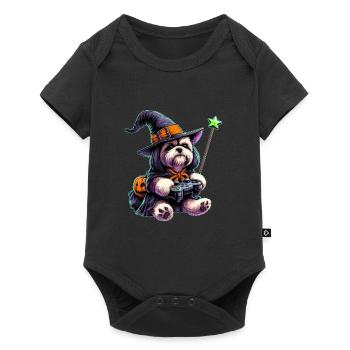 Halloween shirts Shih Tzu game freak - Baby Premium short-sleeve bodysuit - black - Front