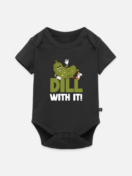 Dill Dazu! Eingelegtes, Fermentiertes - Baby Premium Kurzarmbody - Schwarz