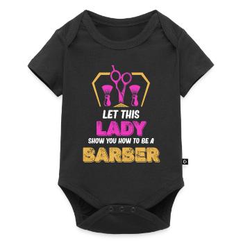 Let this lady show you how to make a - Baby Premium short-sleeve bodysuit - black - Front