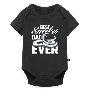 Best snake dad - Baby Premium short-sleeve bodysuit - black - Front