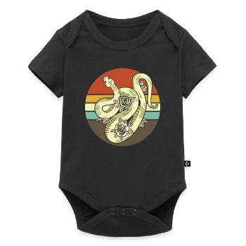 Retro Snake - Baby Premium short-sleeve bodysuit - black - Front