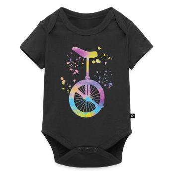 Unicyclist unicycle unicycle - Baby Premium short-sleeve bodysuit - black - Front