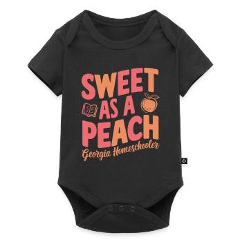 Georgia Homeschool Mom Life in Peach State - Baby Premium short-sleeve bodysuit - black - Front