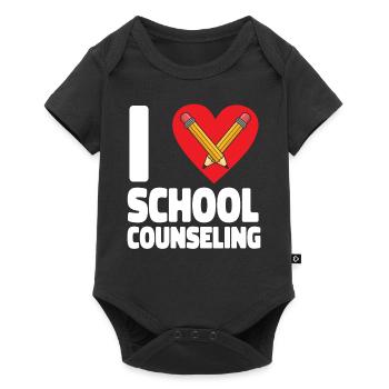 Conseiller scolaire Cœur I (Cœur) - Body à manches courtes Premium Bébé - noir - Devant