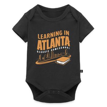 Georgia Homeschool Mom Life in Peach State - Baby Premium short-sleeve bodysuit - black - Front