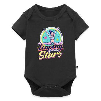 Gymnastique : Bondir pour les étoiles - Body à manches courtes Premium Bébé - noir - Devant