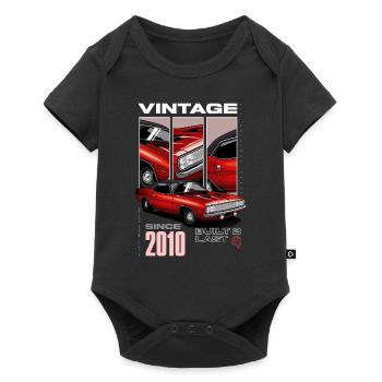 Je ne suis pas vieux Je suis Voiture classique vintage Né en 2010 - Body à manches courtes Premium Bébé - noir - Devant