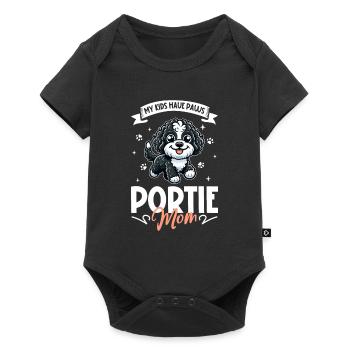 Portuguese Water Dog Mom - Baby Premium short-sleeve bodysuit - black - Front