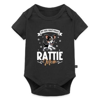 Maman Rat Terrier - Body à manches courtes Premium Bébé - noir - Devant