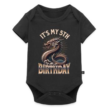 Dragon 5ème anniversaire Dragon - Body à manches courtes Premium Bébé - noir - Devant